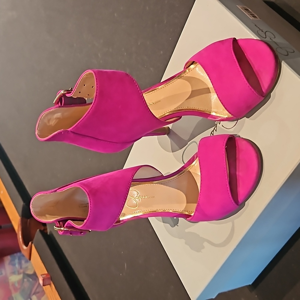 Jessica Simpson Marion Twilight magenta suede leather - Picture 1 of 10